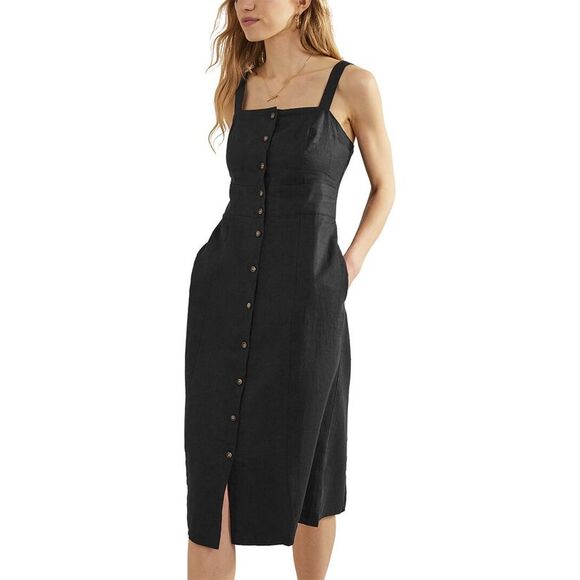 Boden | Dresses | Boden Strappy Linenblend Midi Dress | Poshmark